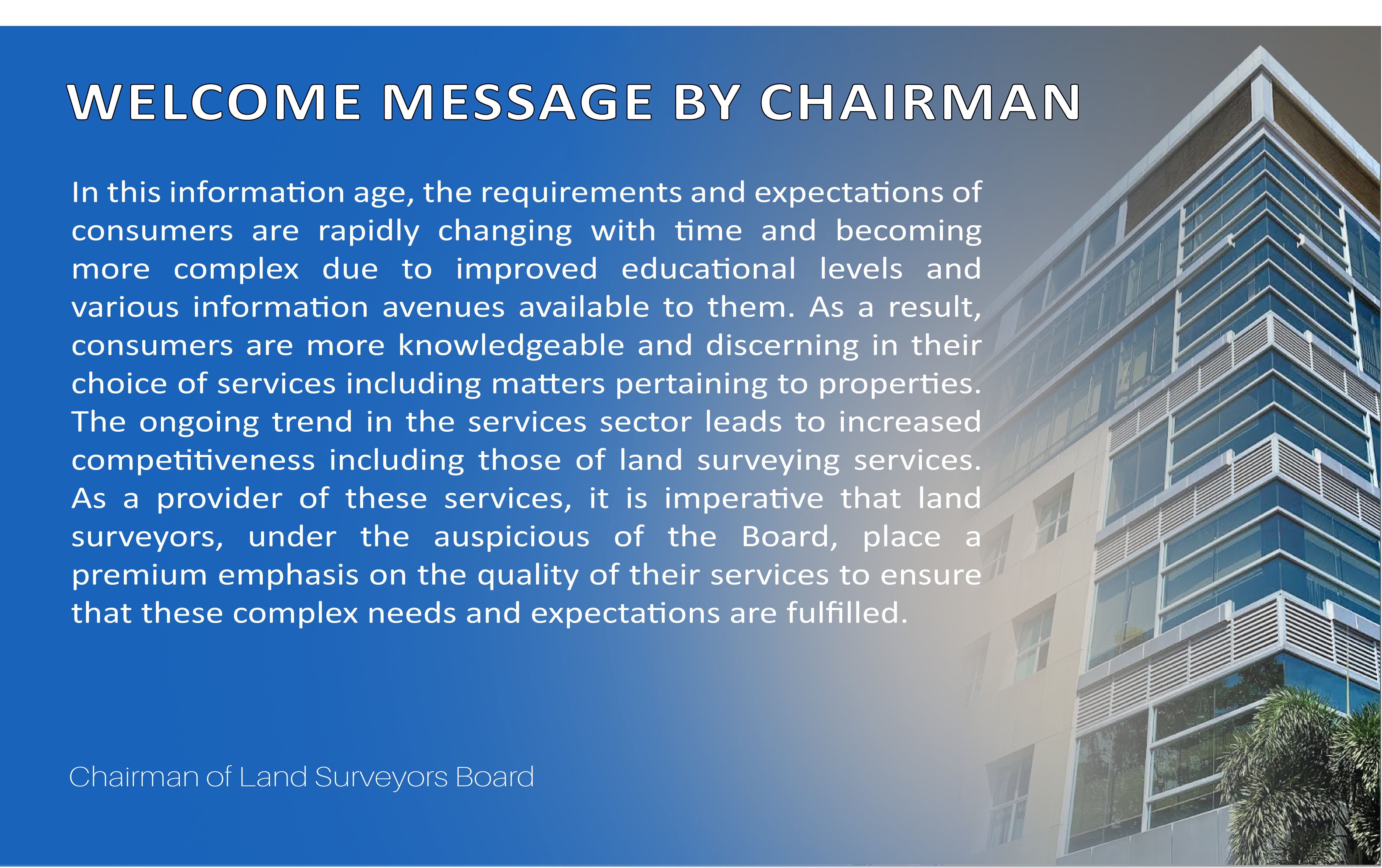 Chairman Message